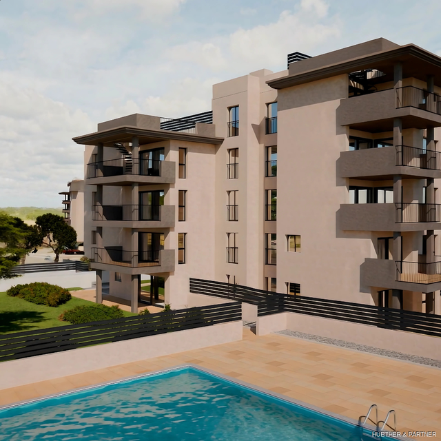 Neubau-EG-Wohnung mit Veranda und Garten in bevorzugter Lage in  Cala Millor
