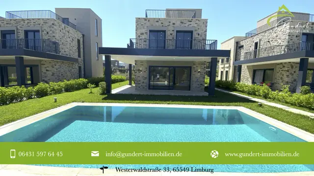 Ein Traum an der türkischen Ägäis mit Pool und Garten