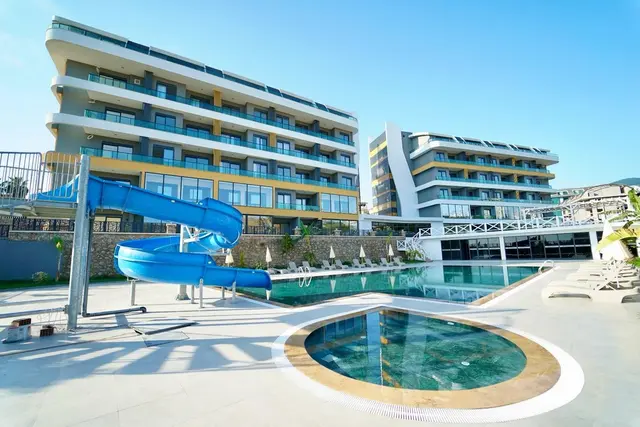 1164 Alanya Oba, Neubau, 2 Zimmer, viele soziale Aktivitäten