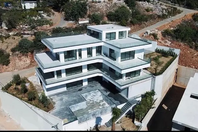 676 Türkei, Alanya, Bektas. 7 Zi. Villa. Unverbaubarer Meerblick.