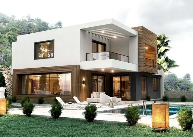 Türkei, Alanya, Kargicak. 6 Zi. Neubau Villa mit Pool und Meerblick.993