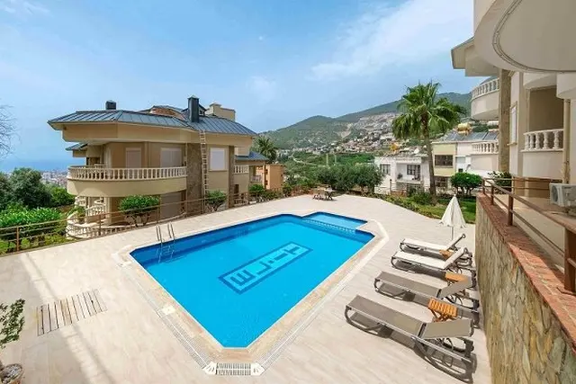 1091 gemütliche 3 Zimmer Wohnung im Villengebiet Alanya Bektas