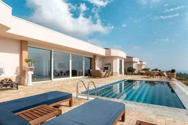 Alanya Incekum Villa Zu Verkaufen - 3+1 Luxusresidenz Mit Meerblick