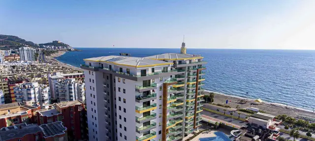 2+1 Wohnung zum Verkauf in Alanya Mahmutlar | 95 m² | Direkt am Meer