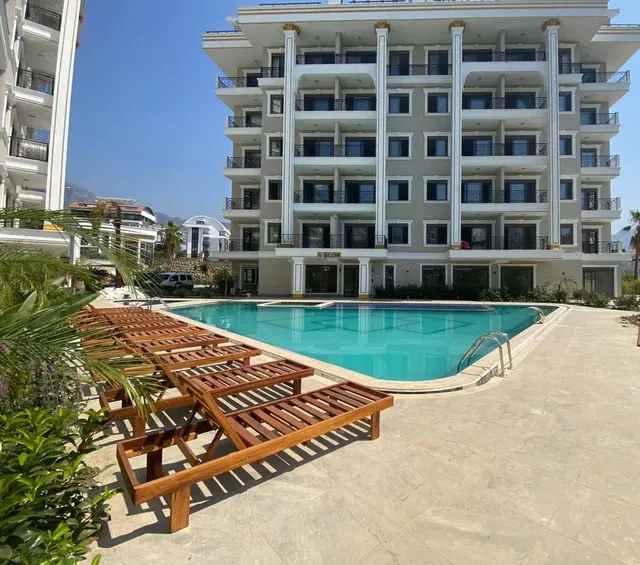 2+1 Gartenwohnung zum Verkauf in Alanya Ciplakli | 178,5 m² | Privatpool | Luxus Wohnanlage
