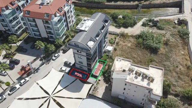 3+1 Garten-Maisonette zum Verkauf in Alanya Oba | 111 m² | Privatpool