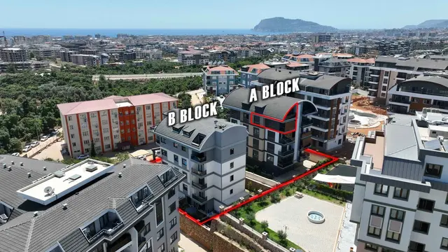 2+1 Maisonette-Wohnung zum Verkauf in Alanya Oba | 113 m² | Voll möbliert | 6 Monate Ratenzahlung