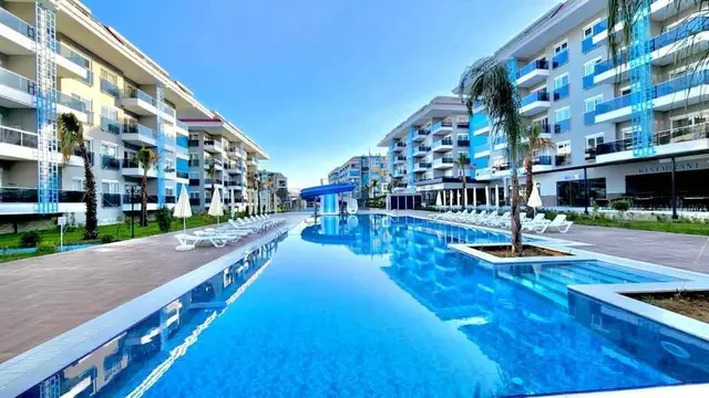 1+1 Wohnung zum Verkauf in Alanya Kestel | 45 m² | Voll möbliert | 500 m zum Meer