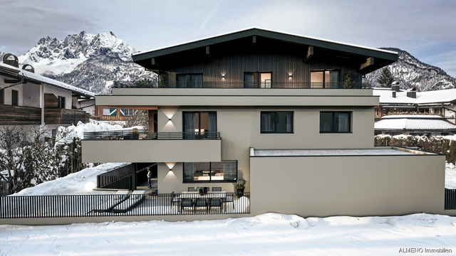Exclusives Alpen-Penthouse : Luxuriöses Hideaway über den Dächern von St. Johann in Tirol