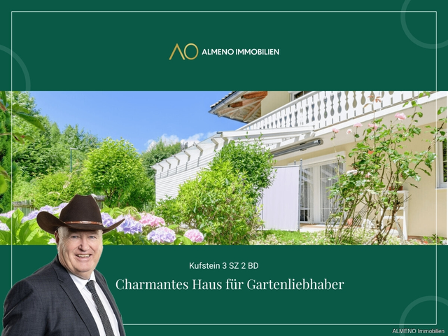 Provisionsfrei! Einfamilienhaus in grüner Lage von Kufstein mit charmantem Gartenparadies