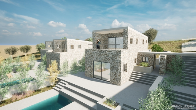 Villa-Neubau mit Pool in herrlicher Lage auf Korfu, nur wenige Schritte zum wunderschönen Strand
